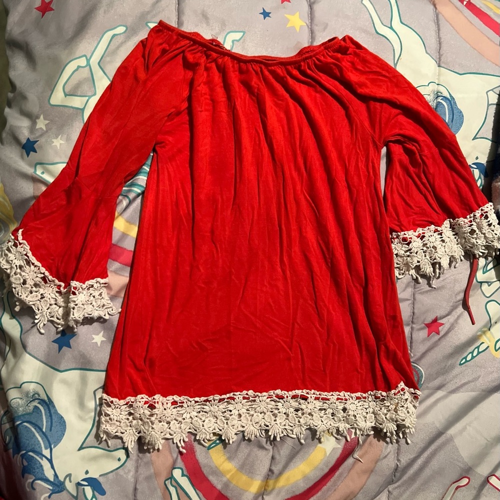 Little girls red dress